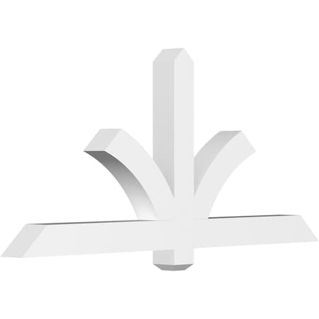 Ekena Millwork Redmond Architectural Grade PVC Gable Bracket, 60"W x 27 1/2"H x 4"D x 4"F, 11/12 Pitch GBP060X28X0404RED00